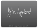 Recording signature
